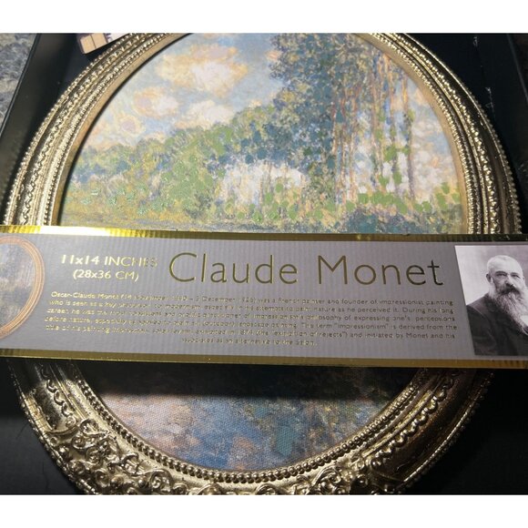 TikTok viral | Claude Monet | Gold Framed Art | NWT 11 x 14 | SHIPS SAM… - Picture 4 of 4